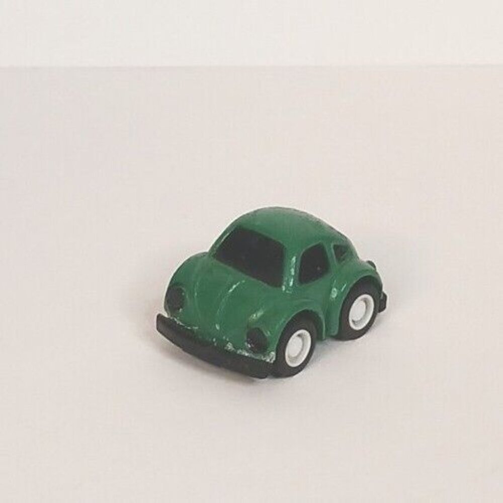 Midori Volkswagon VW Beetle Pull-Back (Tested) Vintage Green Made In Japan